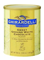 Ghirardelli Chocolate Sweet Ground White Chocolate Flavor Beverage Mix, 50-Ounce Canister