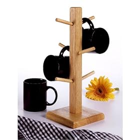 <b>Beechwood Mug Tree by Lipper International</b>