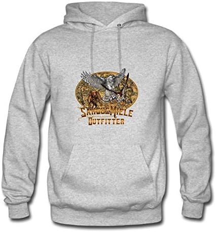 Medium Grey Creative Puzzle Hunting Hawk Hoody By Fredrisim - Men