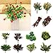 Generic Artificial 7-branch Bunch Succulent Floral Foliage Fake Plant Home Decor