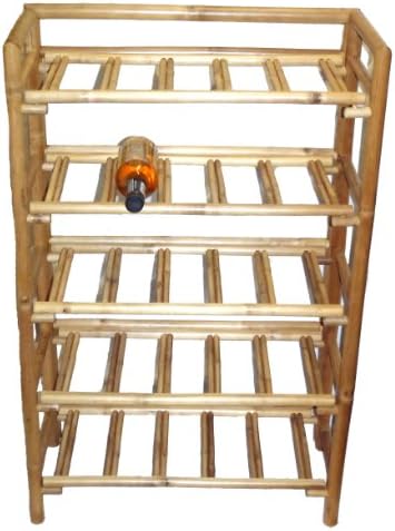 Folding Bamboo Wine Rack