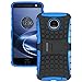 OEAGO Motorola Moto Z Force Droid Case, [Shockproof] [Impact Protection] Tough Rugged Dual Layer Protective Case with Kickstand for Moto Z Force Droid Edition (Not Fit for Moto Z Droid) - Blue