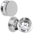 3/4" Stainless Steel Herb Stash And Grinder Plug Set