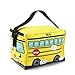 Cute Yellow School Bus Insulated Lunch Bag