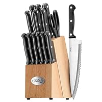 Ginsu 04817 International Traditions 14-Piece Knife Set with Block, Natural