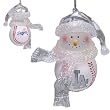 Los Angeles Dodgers MLB Home Run Snowman Ornament (3")