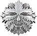 Celtic Greenman Pewter Finish Belt Buckle Green Man