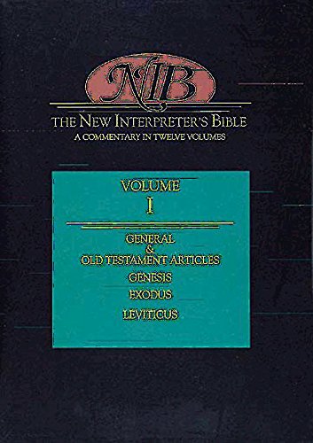 The New Interpreter's Bible: Genesis to Leviticus (Volume 1), by Walter Brueggemann, Walter C. Kaiser, Leander E. Keck, Terence E. Frethei