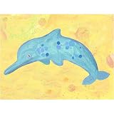Dotted Dolphin Image Wrap 14 x 10.5 inches; Bauer, Stephanie