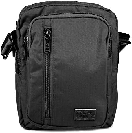 Halo Mobile Clothing Marion Sling/Messenger Bag 8" Black