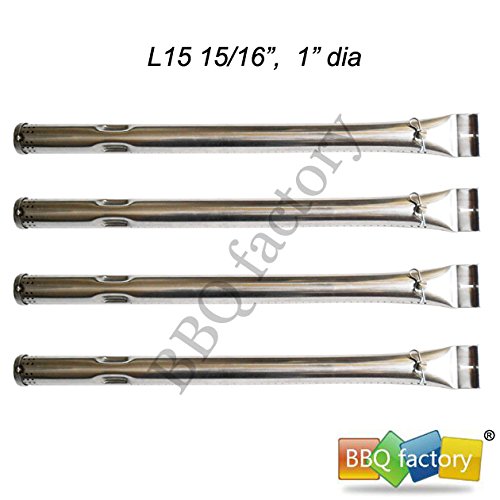 bbq factory JBX721(4-pack) Stainless Steel Burner Replacement for Select Charbroil and Kenmore Gas Grill Models