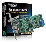 HighPoint 2 External and 2 Internal Ports USB 3.0 PCI-Express 2.0 x4 Card Up to 20Gb/s Transfer Bandwidth Components RocketU 1142A