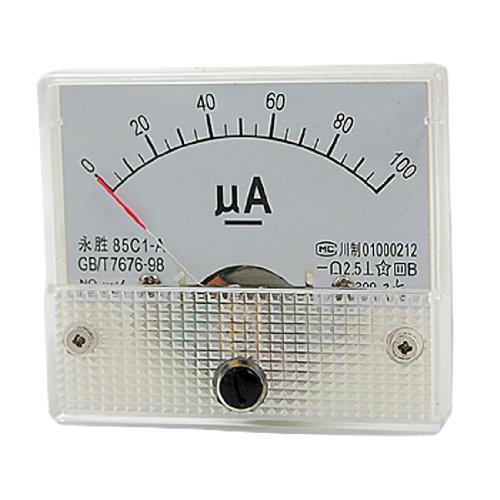 uxcell 85C1-A DC 0-100uA Analog Panel Meter Ammeter Gauge