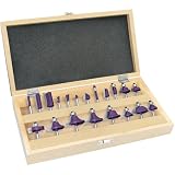 Grizzly H5555 Router Bit 20 pc. Set, 1/2 Shank
