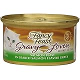 Fancy Feast Wet Cat Food, Gravy Lovers, Salmon Feast in Seared Salmon Flavor Gravy, 3-Ounce Can, Pack of 24