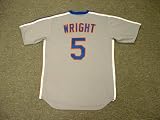 DAVID WRIGHT New York Mets 1980's Majestic Cooperstown Throwback Away Baseball Jersey, MEDIUM