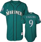 Chone Figgins Jersey: Adult Majestic Alternate Green Authentic Seattle Mariners Jersey with 35th Anniversary Patch