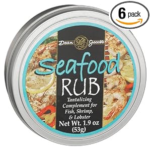 Dean Jacobs Seafood Rub, 1.9-Ounce Tins (Pack of 6) by Dean Jacobs