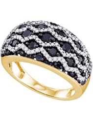 1.22CTW BLACK DIAMOND FASHION BAND