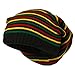 Rasta Striped Multi Deep Beanie - Rasta