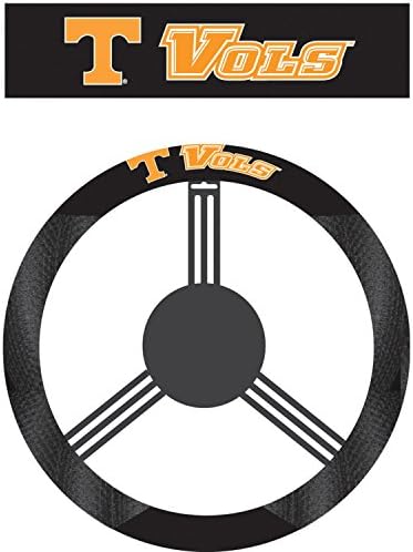 NCAA Tennessee Volunteers Steering Wheel Cover, Black