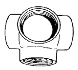 3/4 TEE SIDE OUTLET GALV