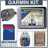 Garmin Nuvi 260, Portable GPS with Deluxe Accessory Pack (2 GB SD Memory Card, Mack 3 Year Extended Warranty, Case, LCD Screen Care Kit)