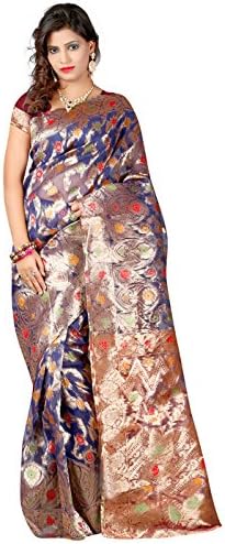 Silk Blue Costume Indian Bollywood Women Sari Saree With Unstitched Blouse Piece