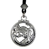 Dragon Hawk Pendant gothic Renaissance Jewelry Pewter necklace