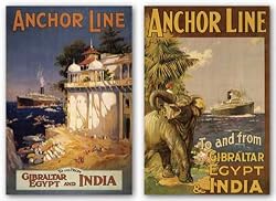 Gibraltar and India Set by EagleCrown 24"x36" Art Print Poster