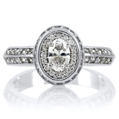 Heirloom Inspired Jewelry: Haruki's Oval CZ Vintage Ring .925 Genuine Engagement Sterling Silver Anniversary Ring Band Gift Boxed Size 7