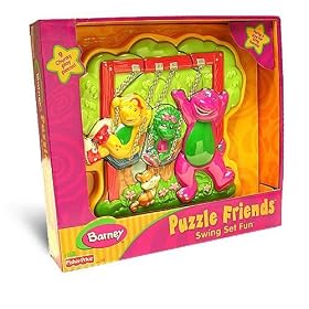 Barney - Toys - Swing Set Fun Puzzle by Barney