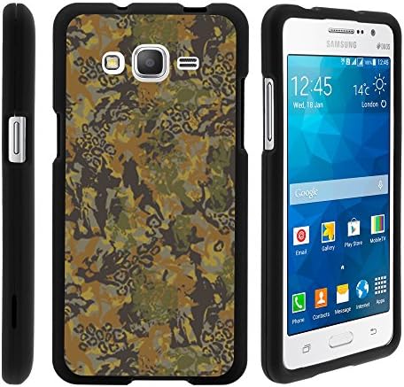 Galaxy Grand Prime Case, Stylish Personalized Protective Snap On Hard Case Phone Protector for Samsung Galaxy Grand Prime SM-G530H, SM-G530F (Cricket) from MINITURTLE | Includes Clear Screen Protector and Stylus Pen - Abstract Camouflage