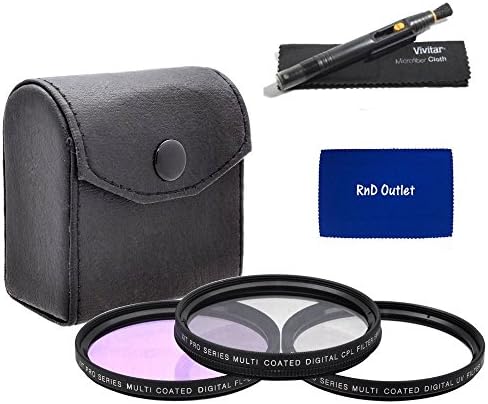 49mm Pro series Multi Coated HD 3 Pc. Digital Filter Set (UV-CPL-FLD) + Lens Cleaning Pen For SONY NEX-7 Camera Which Have The Sony E Series (16mm, 18-55mm, 50mm, 55-210mm, 30mm) Lenses