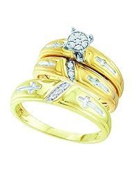0.11CT DIAMOND FASHION TRIO SET