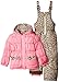 Pink Platinum Girls' Snowsuit with Animal Print Accents