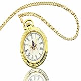 Men's Bulova Yellow Gold Plated Pocket Watch With Chain Includes Gift Box From Masonic