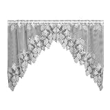 Heritage Lace Woodland 68-Inch Wide by 40-Inch Drop Swag Pair, Ecru