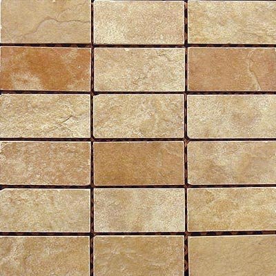 Fondovalle Slate Valley Brick Mosaic Hay (Beige) Ceramic Tile & Stone