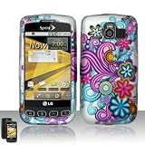 PINK DAISY BLUE FLOWER PURPLE WAVE RUBBERIZED