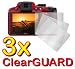 3x Nikon COOLPIX P510 P310 Digital Camera Premium Clear LCD Screen Protector Cover Guard Shield Film Kits (3 pieces)