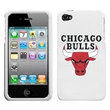 iPhone 4 4S Chicago Bulls White Superior Snap on Hard Cover