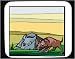 Decorated Mouse Pad with africa, dying, hyena, rhinoceros, sleeping