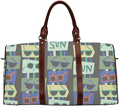 Mecoli Custom Sunglasses Fun Travel Bag /Duffel Bag/Luggage Bag/Weekender Bag
