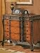 Three Drawer Carved Leaf Bombe Chest By Coaster Furniture