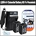 2 Pack Battery And Charger Kit For Panasonic Lumix DMC-FZ60 DMC-FZ100 DMC-FZ40 DMC-FZ47 DMC-FZ150 Digital Camera Includes 2 Extended Replacement DMW-BMB9 Rechargeable Lithium-Ion Battery (1200Mah) (with Info-Chip!) + AC/DC Travel Charger + More