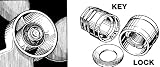 Mcgard 74052 Propeller Locks For Johnson/Evinrude 40HP-140HP 2-Stroke