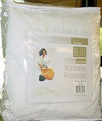 Natural Comfort Twin Size White Color Water Proof Mattress Pad