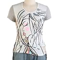 Jessie G. Women's Printed Scoop Neck Tee - Gray Medium