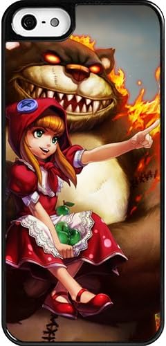 Custom personalized Protective Case for iPhone 5 - Game League of Legends LOL Annie